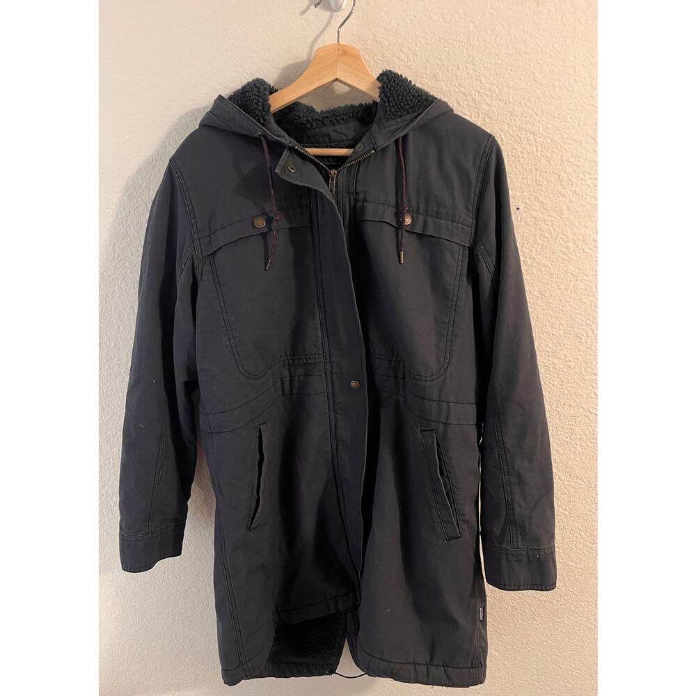 Patagonia Prairie Dawn Parka Sherpa Lined Hooded Coat Womens L RARE Gorpcore - Picture 2 of 16
